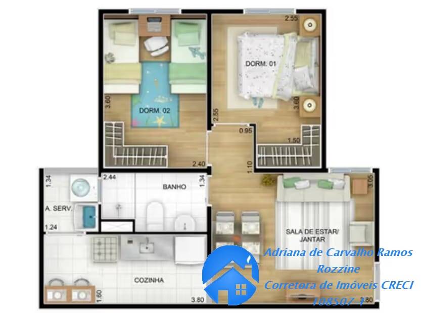 Apartamento, 1 quarto, 42 m² - Foto 6