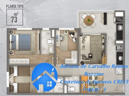 Apartamento, 2 quartos, 73 m² - Foto 44